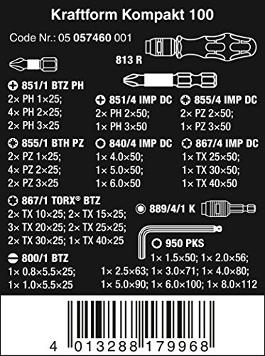 Wera 05057460001 Juego de Herramientas con 52 Piezas