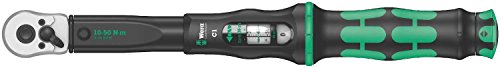 Wera 05075620001 Llave dinamométrica con carraca Reversible Click-Torque C 1, Pulgada, 1/2", 10-50 NM