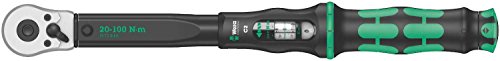 Wera 05075621001 Llave dinamométrica con carraca Reversible Click-Torque C 2, Pulgada, 1/2", 20-100 NM