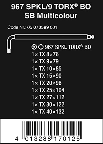 Wera 5073599001 - Llaves Torx