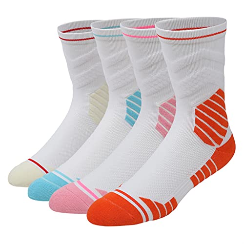 WERWER Calcetines de Baloncesto for Hombres y Mujeres Towel Bottom Absorbent Sweat Sweat Sports Socks Shock Outdoor Cocks Calcetines Ciclismo Calcetines (Color : Orange, Size : Einheitsgröße)