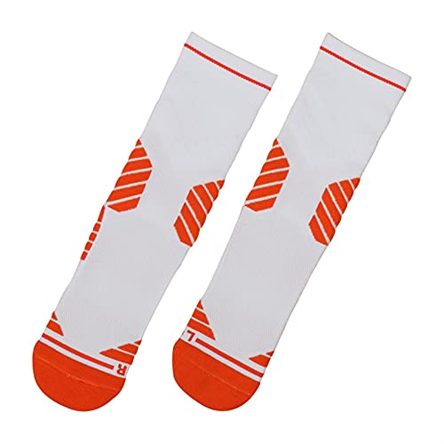 WERWER Calcetines de Baloncesto for Hombres y Mujeres Towel Bottom Absorbent Sweat Sweat Sports Socks Shock Outdoor Cocks Calcetines Ciclismo Calcetines (Color : Orange, Size : Einheitsgröße)