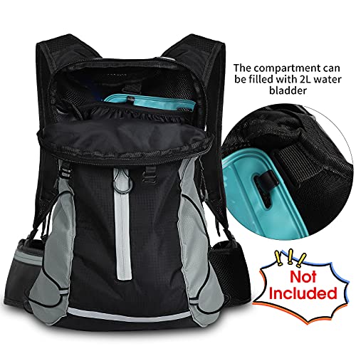 West Biking Mochila de ciclismo transpirable de 16 l para hombre y mujer, ultraligera para ciclismo, con cubierta para lluvia, para senderismo, escalada, camping, senderismo, montañismo