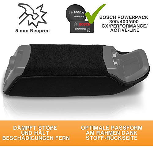 Wheeloo - Funda protectora para bicicleta eléctrica Bosch Ebike contra el frío y la suciedad I Powerpack 300/400/500 CX/Performance/Active-Line