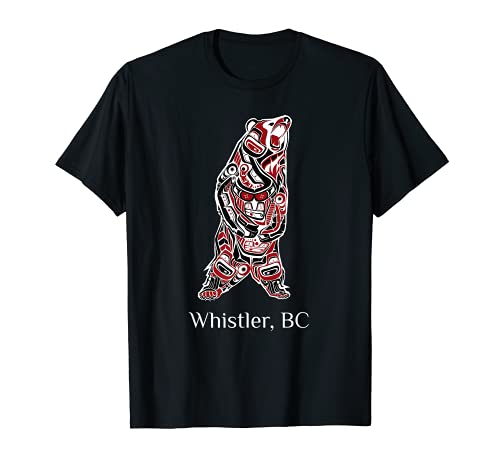 Whistler Columbia Británica Oso Grizzly Marrón Camiseta