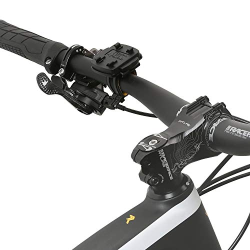 Wicked Chili – Soporte de Bicicleta para Garmin eTrex, Dakota, Oregon, Approach, Astro, GPSMAP (se Adapta, Quickfix, Presilla resellable, Fabricado en Alemania), Color Negro
