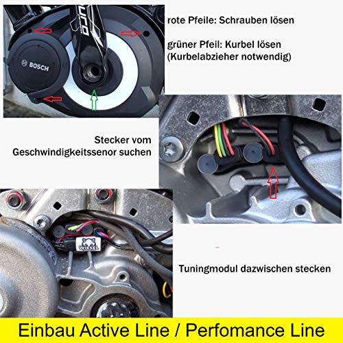 Wiesel E-Bike Tuning para Bosch Active Line | Performance Line | CX eBikes