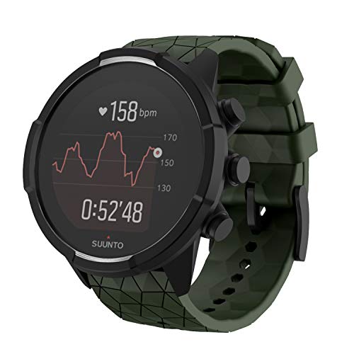 WIIKAI Compatible con SUUNTO 9 Baro/SUUNTO 9 Correas para Relojes, Correa de Pulsera de Reemplazo(Ejército Verde).