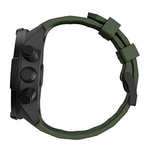 WIIKAI Compatible con SUUNTO 9 Baro/SUUNTO 9 Correas para Relojes, Correa de Pulsera de Reemplazo(Ejército Verde).