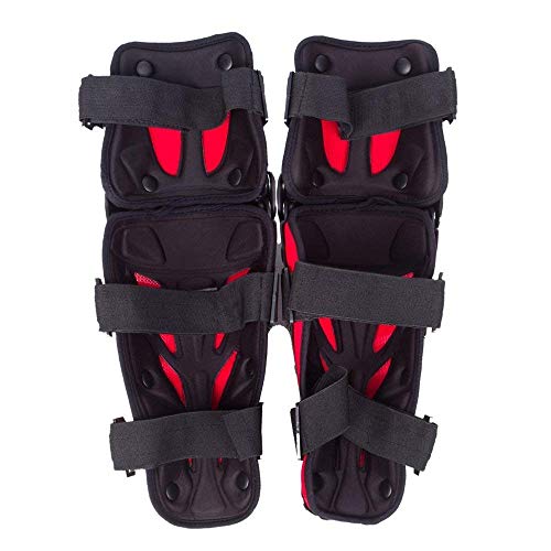 WILDKEN Adultos Rodilleras Moto Espinillera Motocross Protección de Rodilla Motocross Corporal Protector Rodilla Motocicleta Bicicleta Rodilleras para Protector Caballero al Aire Libre (Rojo Guapo)