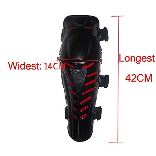 WILDKEN Adultos Rodilleras Moto Espinillera Motocross Protección de Rodilla Motocross Corporal Protector Rodilla Motocicleta Bicicleta Rodilleras para Protector Caballero al Aire Libre (Rojo Guapo)