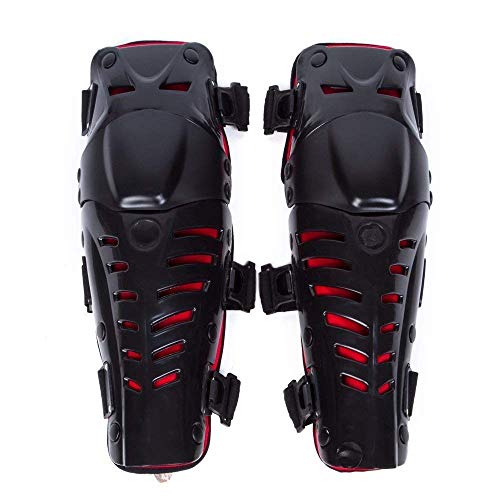 WILDKEN Adultos Rodilleras Moto Espinillera Motocross Protección de Rodilla Motocross Corporal Protector Rodilla Motocicleta Bicicleta Rodilleras para Protector Caballero al Aire Libre (Rojo Guapo)