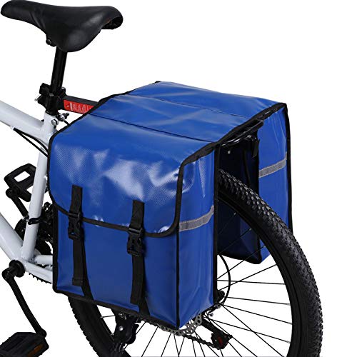 WILDKEN Alforjas para Portaequipajes de Bicicleta, Bolsas Traseras para Bicicletas MTB Sillines Pannier Bag Impermeable Bicicleta Carretera Asiento Trasero (Azul)