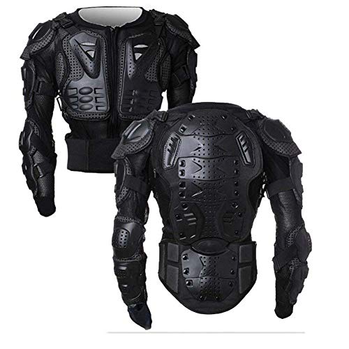 WILDKEN Chaqueta de Protección para Motocross Motos Ropa Protectora de Cuerpo Armadura Completo Profesional de Motocicleta Deportiva para Hombres Columna Vertebral Hombro Mujer Pecho (Negro, XL)