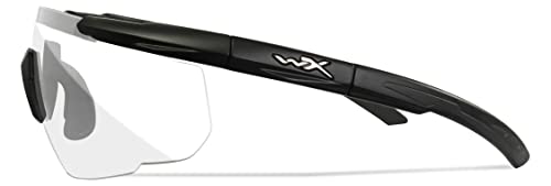 Wiley X Saber Advanced Gafas De Sol, Unisex, Matte Black/Clear, Medium/X-Large