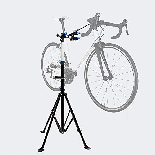WilTec Caballete de reparación para E-Bikes & Pedelecs Rotación 360° Capacidad 30kg Taller de Bicicletas