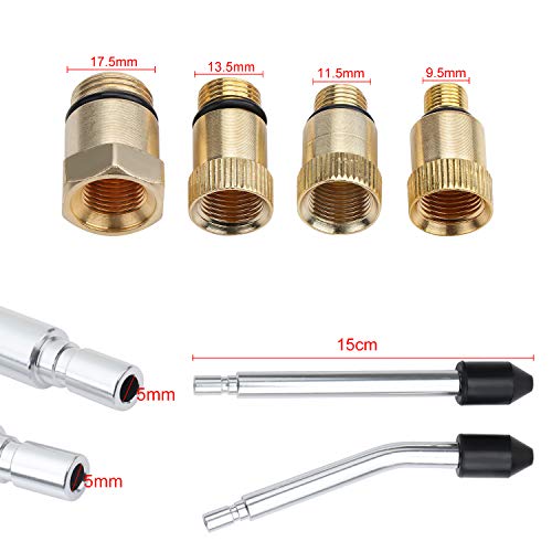 WiMas Compresión De Cilindro Motor Kit, Set de Prueba de Compresión Medidor de Compresión Herramienta de Diagnóstico con Estuche de Plástico