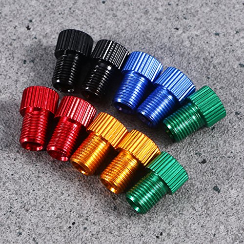 WINOMO 10pcs Adaptador de Válvula Bici Bomba Convertidor de Valvula Presta a Schrader para Bicicleta