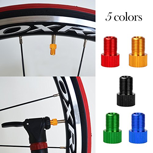 WINOMO 10pcs Adaptador de Válvula Bici Bomba Convertidor de Valvula Presta a Schrader para Bicicleta