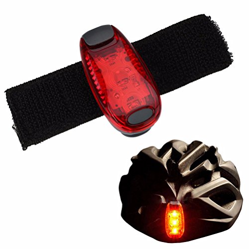 WINOMO 4pcs LED luz de Seguridad para Corredores Bicicleta Perros niños Barcos Aviso Parpadeante luz estroboscópica de Alta Visibilidad Clip