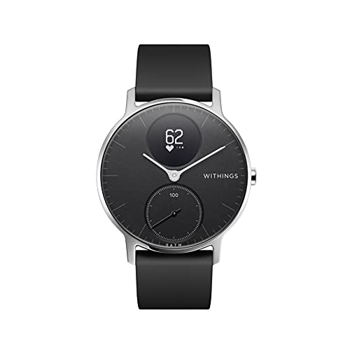 Withings Steel HR - Reloj inteligente híbrido con seguimiento de la actividad por GPS, control de la frecuencia cardíaca, seguimiento del sueño, sumergible y con una autonomía de 25 días