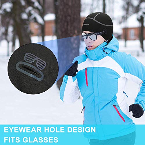 WKTRSM Gorro de Ciclismo para Hombre y Mujer Gorro Bicicleta Bajo Casco Transpirable Gorra de Deporte Invierno Sombreros Térmico A Prueba de Viento para Correr Motociclismo Esquí