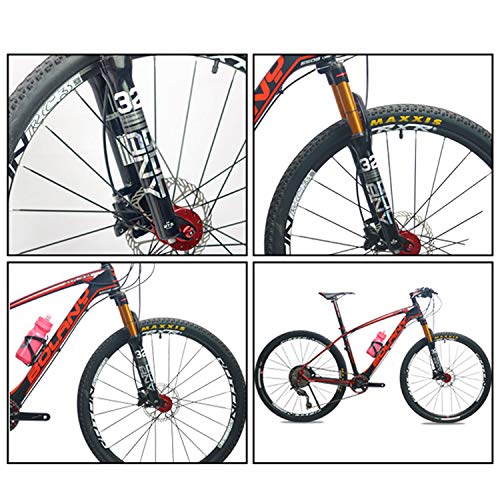 WLDOCA MTB Tenedor de Aire de suspensión, 26/27.5/29 '' Aleación de magnesio Doble Hombro Doble Aire de Aceite Línea de Aceite de Bloqueo Recto para Accesorios de Piezas de Bicicleta,27.5''