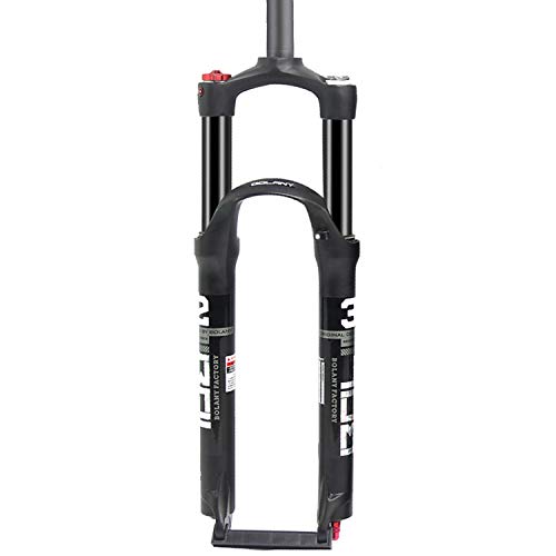 WLDOCA MTB Tenedor de Aire de suspensión, 26/27.5/29 '' Aleación de magnesio Doble Hombro Doble Aire de Aceite Línea de Aceite de Bloqueo Recto para Accesorios de Piezas de Bicicleta,27.5''