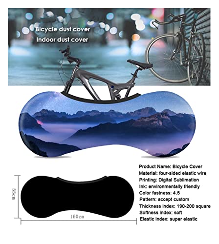 WNAVX Prima Cubierta de la Bicicleta del Estiramiento de la Moda Seda Seda STRISE STRISE 26"A 29" Bicicleta Cubierta de Polvo Interior MTB Accesorios for Bicicletas para Bicicletas de Monta