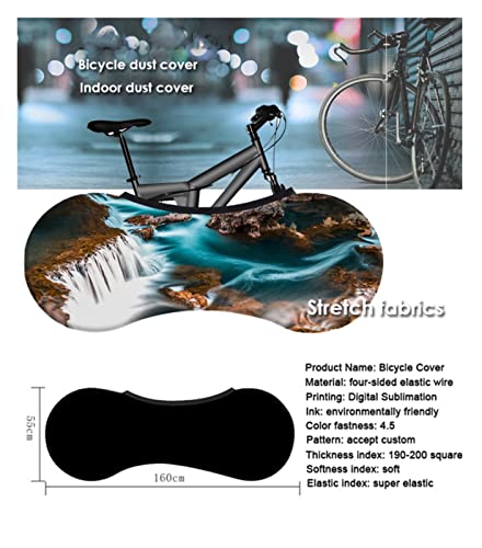 WNAVX Prima Tabla de Polvo Interior de la Bicicleta Tela de Estiramiento 700C 26"-29" Cubierta Protectora elástica del neumático de la Bicicleta de Carretera para Bicicletas de montaña, de