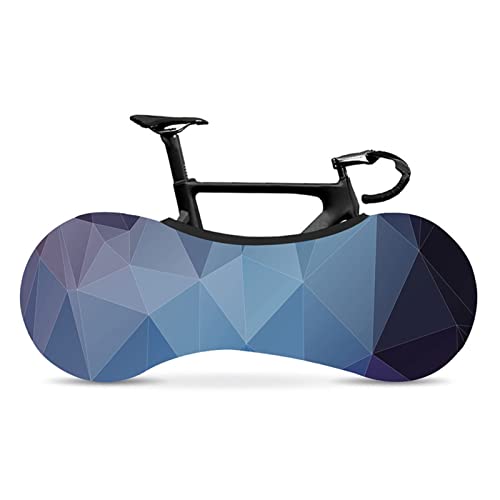 WNAVX Prima Tela de Seda de la Leche Moda Bicicleta Cubierta de Polvo Tela de Estiramiento Serie geométrica 26-28"Bicicleta de Carretera Cubierta de Polvo Interior para Bicicletas de montañ