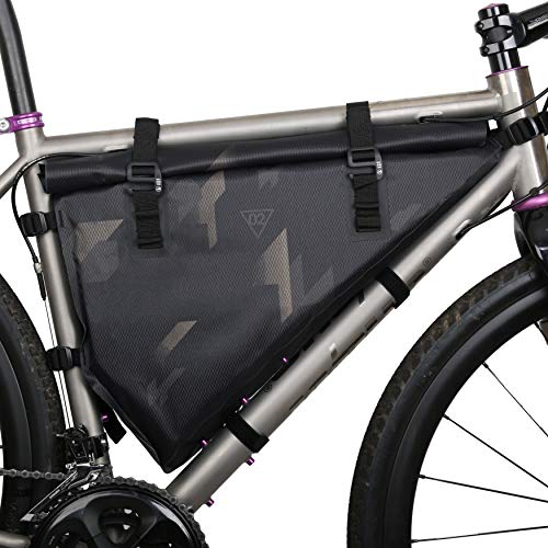 WOHO Xtouring Bikepacking Bolsa de marco completo Dry L Cyber-Camo Diamond Negro