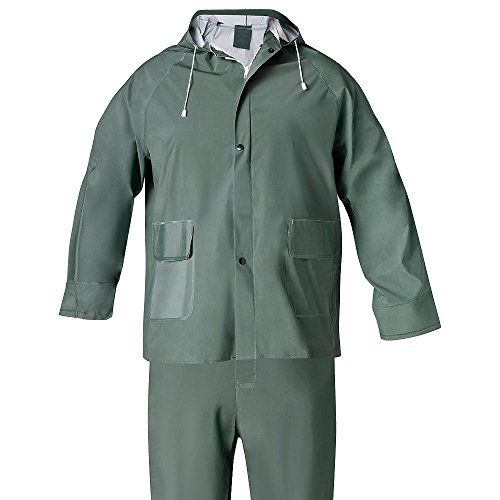 WOLFPACK LINEA PROFESIONAL 15010008 Traje de Agua Impermeable Verde PVC Talla 8-XL