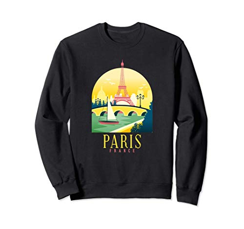 World Traveller en París - diseño oscuro Sudadera