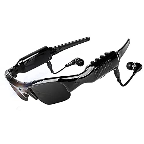 WOTUMEO Multifuncionales Gafas de Sol Bluetooth HD 1080P Cámara Mini DV Vídeo Manos Libres Gafas De Conducción Deportes Ciclismo Gafas De Sol Gafas Inteligentes con Tarjeta de Memoria de 8 GB