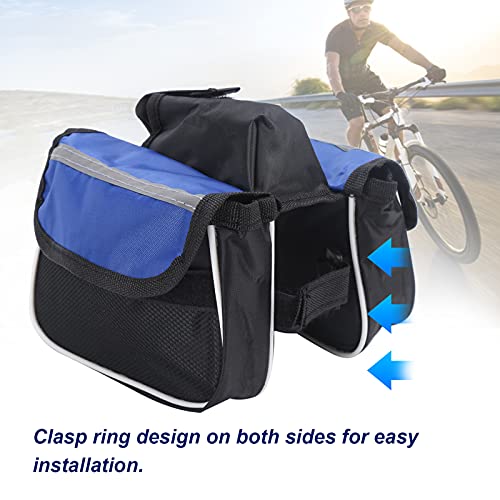 WOUPY Bolsa de Tubo Superior para Bicicleta, diseño de Hebilla en Ambos Lados Conveniente para Usar Bolsa de viga Delantera para Viajar a casa