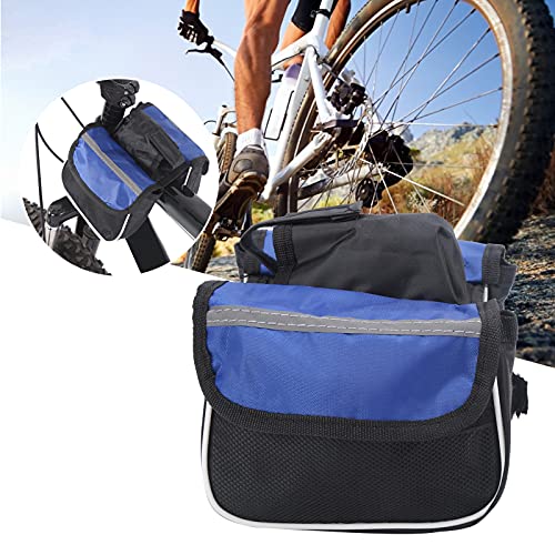 WOUPY Bolsa de Tubo Superior para Bicicleta, diseño de Hebilla en Ambos Lados Conveniente para Usar Bolsa de viga Delantera para Viajar a casa