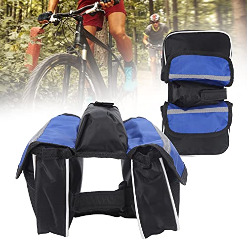 WOUPY Bolsa de Tubo Superior para Bicicleta, diseño de Hebilla en Ambos Lados Conveniente para Usar Bolsa de viga Delantera para Viajar a casa