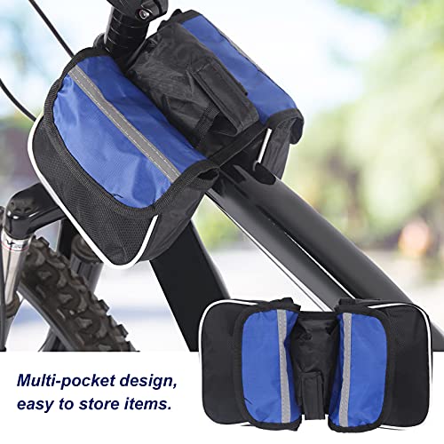 WOUPY Bolsa de Tubo Superior para Bicicleta, diseño de Hebilla en Ambos Lados Conveniente para Usar Bolsa de viga Delantera para Viajar a casa