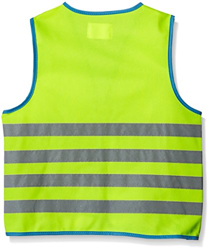 WOWOW Fun - Chaleco de Seguridad Infantil, Color Amarillo Fluorescente, tamaño Taille S (5-7 ANS)