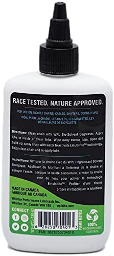 WPL Lubricante para Cadenas Húmedas 120ml - Lubricante de Cadena de Primera Calidad para Bicicletas de Montaña y de Carretera - para la Eficiencia del Pedaleo y el Rendimiento de Larga Duración