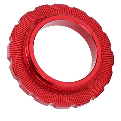 WSHAOPOR ASDDMEIJUN Centerlock Lockring Center Lock Juego de Ruedas Hub Barrel Shaft Disco Rotor Anillo de Bloqueo para Bicicleta de montaña(Rojo)