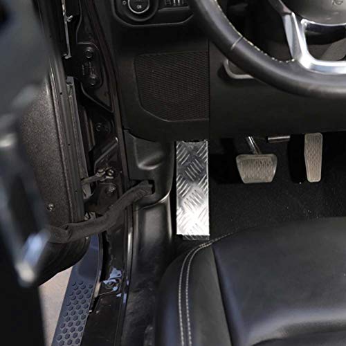 WSJXDJ Materiales de Hierro Dead Pedal Driver Left Foot Reposapiés Panel Kick Panel Iron Car Accesorios para Jeep Wrangler JL 2018 2019 Gladiator JT 2020
