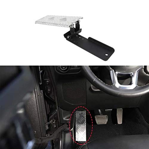 WSJXDJ Materiales de Hierro Dead Pedal Driver Left Foot Reposapiés Panel Kick Panel Iron Car Accesorios para Jeep Wrangler JL 2018 2019 Gladiator JT 2020