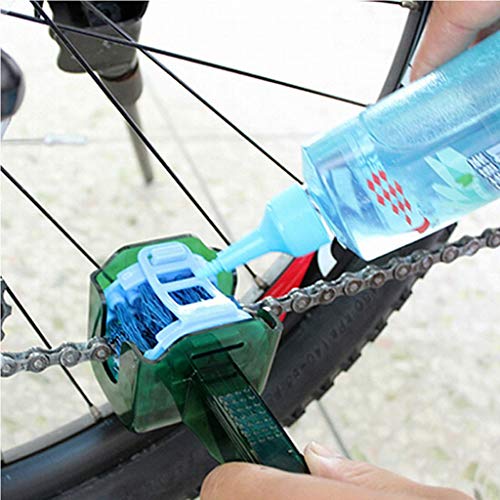 WT-DDJJK Cadena de Bicicleta, Herramienta de Limpieza de Cadena de Bicicleta MTB Bicicleta Volante Cepillo Limpio Accesorios de Ciclismo