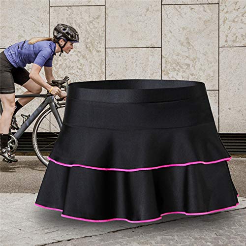 WWAIHY Culotte Ciclismo Verano Mujer,Ropa Interior Ciclismo Gel 3D Acolchado,MTB Deporte Culotte con Badana Transpirable Secado Rápido,Bicicletas Mountain Bike Pantalones Cortos(Size:SG,Color:Negro)