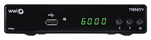 WWIO Trinity Pro Negro - Receptor AV (Alámbrico, DVB-S2, 1920 x 1080 (HD 1080), 1080p, 200-240 V, 50 - 60 Hz)