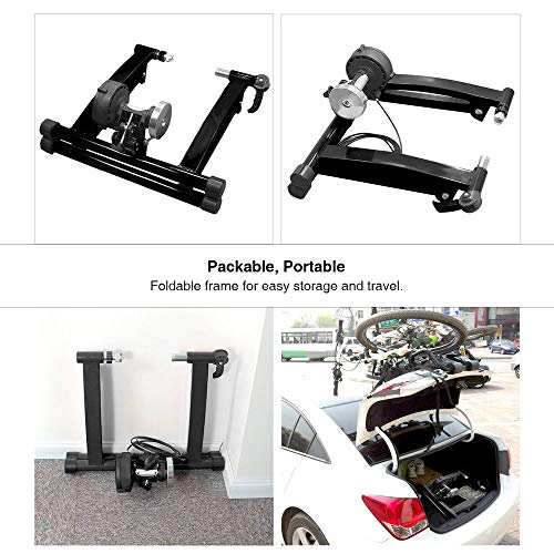 WXH Soporte portátil portátil para Ciclistas de Interior, Bicicleta estacionaria Soporte de resistencias magnéticas, para Ejercicio Pierna Ejercicio Fitness Pérdida de Peso