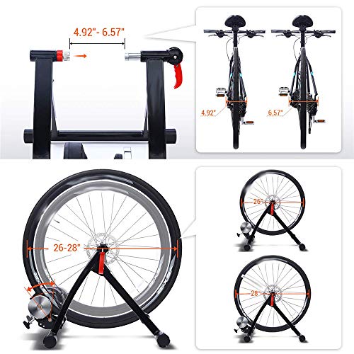 WXH Soporte portátil portátil para Ciclistas de Interior, Bicicleta estacionaria Soporte de resistencias magnéticas, para Ejercicio Pierna Ejercicio Fitness Pérdida de Peso