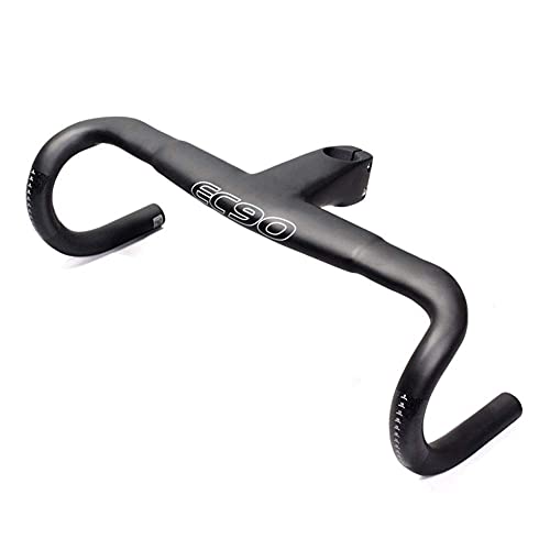 WYJW Manillar de Bicicleta de Carretera, Manillar de Bicicleta Integrado Ligero de 28,6 Carbono 400/420/440 Mm, Potencia de 90/100 Mm, 400x110 mm